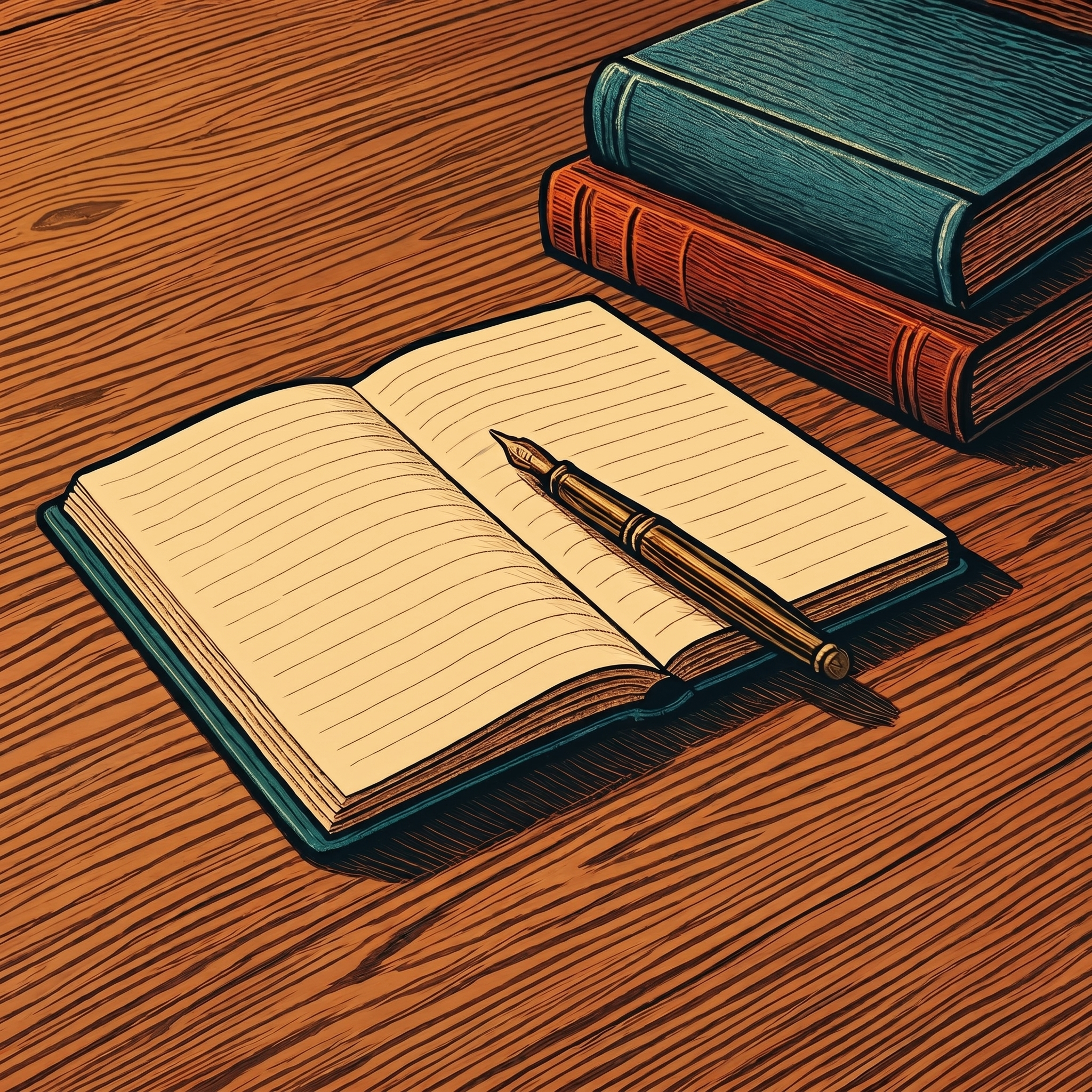 A beautifully bound Spanish dictionary lying open on a desk, illuminated by warm lamplight.